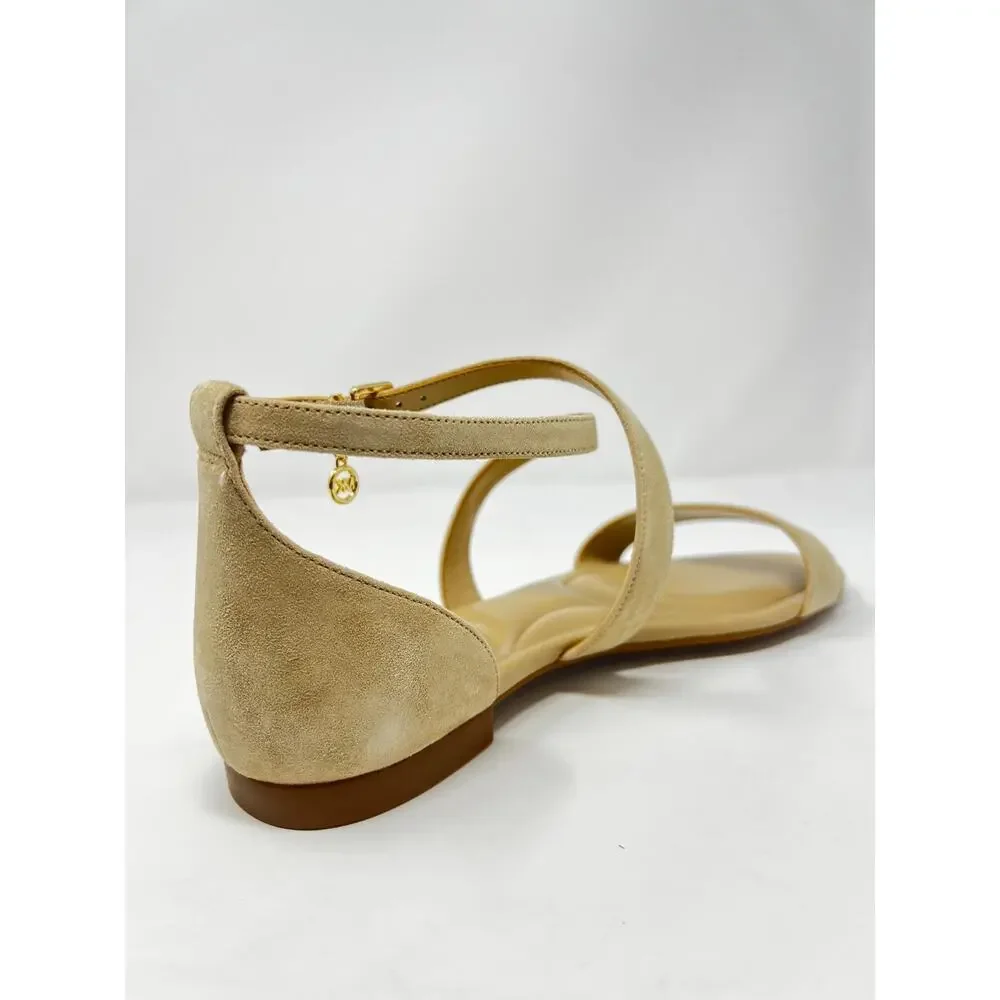 Michael Kors Women's 9.5 Alexa Flex Khaki Suede Ballet Flats